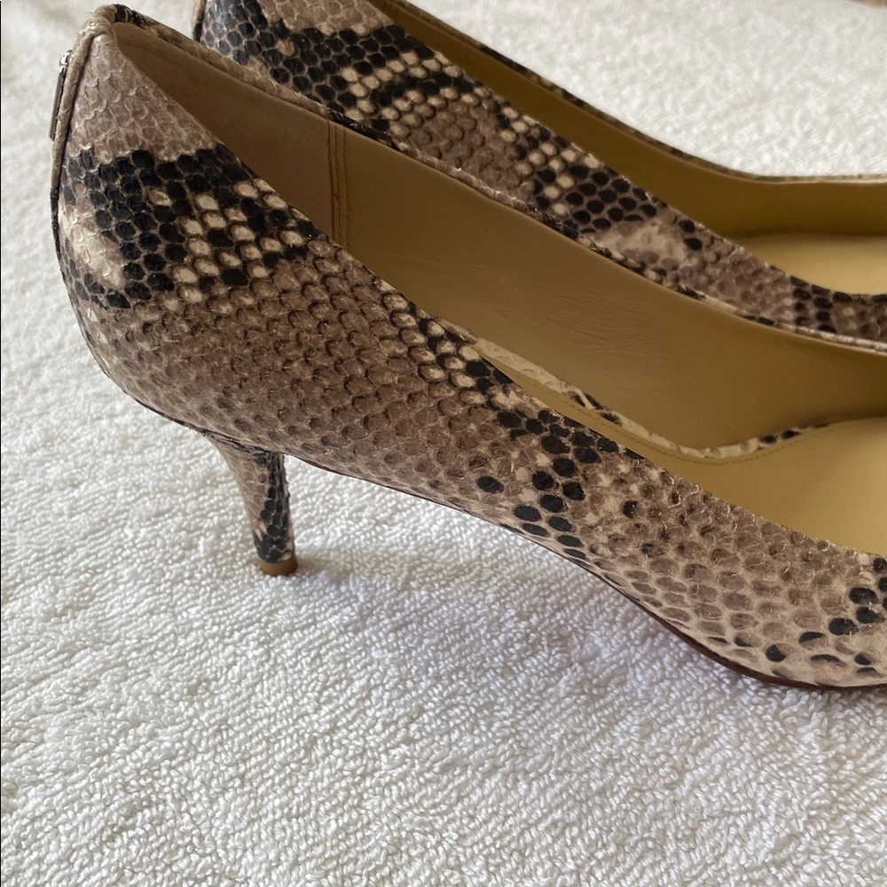 Coach Python Leather Pointed Toe Kitten Heels NWT - image 4